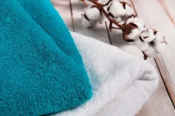 Telo doccia, 100% cotone, bianco, 100x150 cm, linea spa