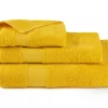 Telo doccia, 100% cotone, giallo, 100x150 cm