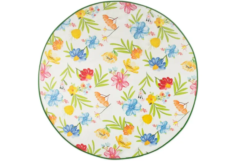 Tovaglia, primaverile, floreale, tonda, 140 cm