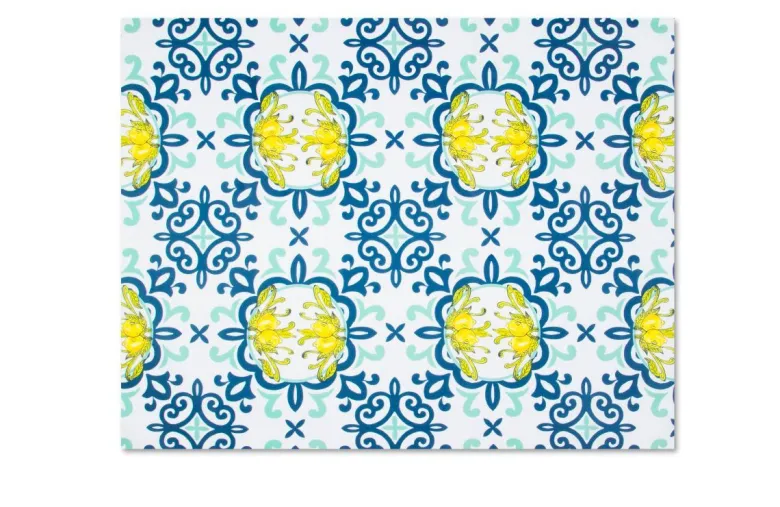 Tovaglia rettangolare, con limoni, 140x180 cm