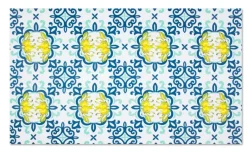Tovaglia rettangolare, con limoni, 140x240 cm