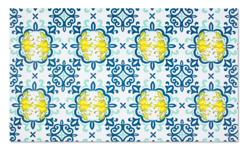 Tovaglia rettangolare, con limoni, 140x240 cm