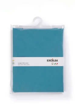 Tovaglia rettangolare, 100% cotone, azzurro, 140x180 cm