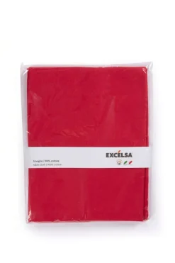 Tovaglia rettangolare, 100% cotone, rosso, 140x180 cm