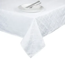 Tovaglia rettangolare, 100% cotone, bianco, 140x180 cm