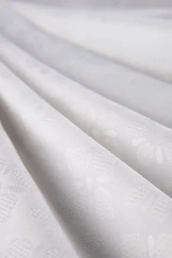 Tovaglia rettangolare, 100% cotone, bianco, 140x240 cm