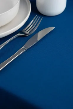 Tovaglia rettangolare, 100% cotone, blu, 140x180 cm