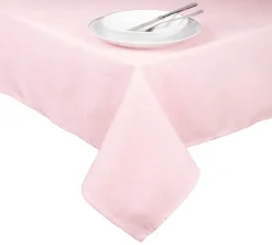 Tovaglia rettangolare, rosa pastello, 140x180 cm