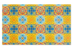 Tovaglia rettangolare, stile siciliano, 140x240 cm
