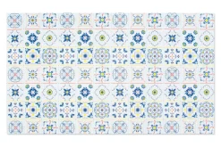 Tovaglia rettangolare, vietri color, 140x240 cm
