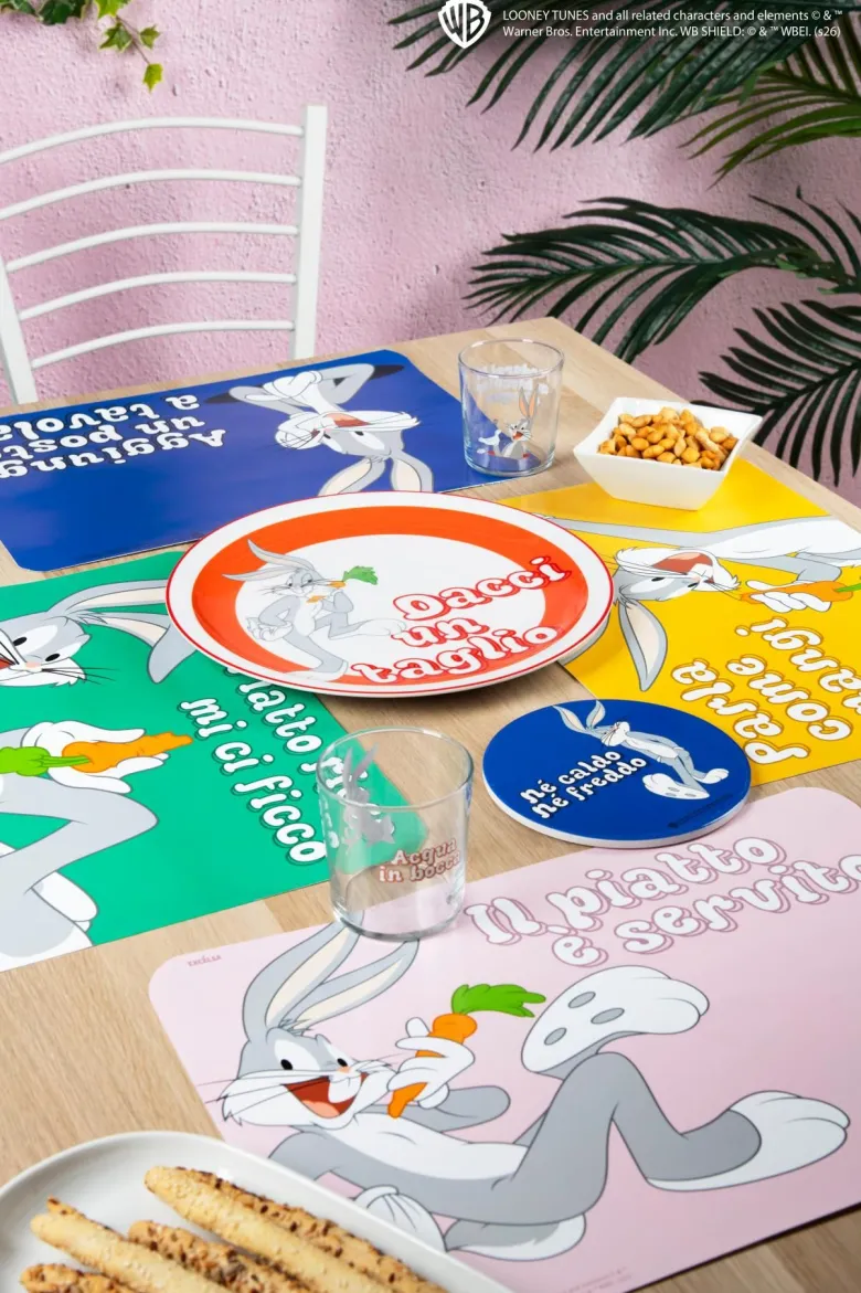 4 tovagliette, rettangolari, bugs bunny