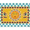 6 tovagliette, rettangolari, stile siciliano, multicolore