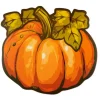 Tovagliette sagomate, 6 pezzi, peva, zucca