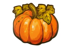 Tovagliette sagomate, 6 pezzi, peva, zucca