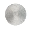 6 tovagliette, tonde, 36 cm, argentate