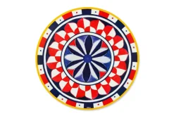 6 tovagliette, tonde, 38 cm, stile siciliano
