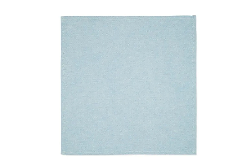 Tovaglioli, 6 pezzi, azzurro pastello, 40x40 cm