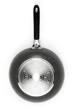 Wok antiaderente, effetto pietra, 28 cm