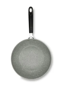 Wok antiaderente, effetto pietra, 28 cm