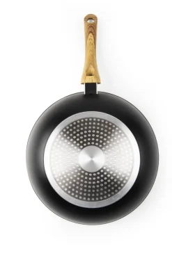Wok con coperchio, 28 cm, antiaderente
