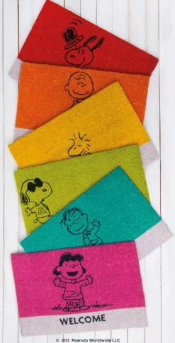 Zerbino snoopy, cocco, rosso, 60x40 cm